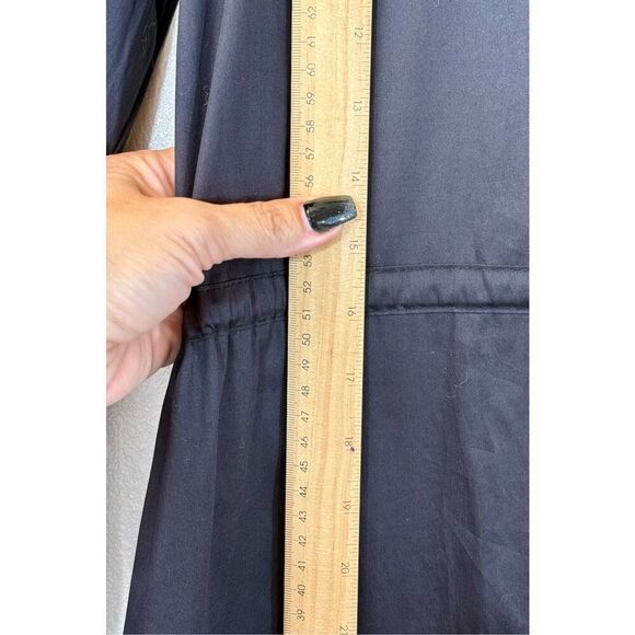 NWT Nordstrom Harshman Belinda A-Line Midi Little Black Holiday Fall Dress Large - Picture 9 of 13